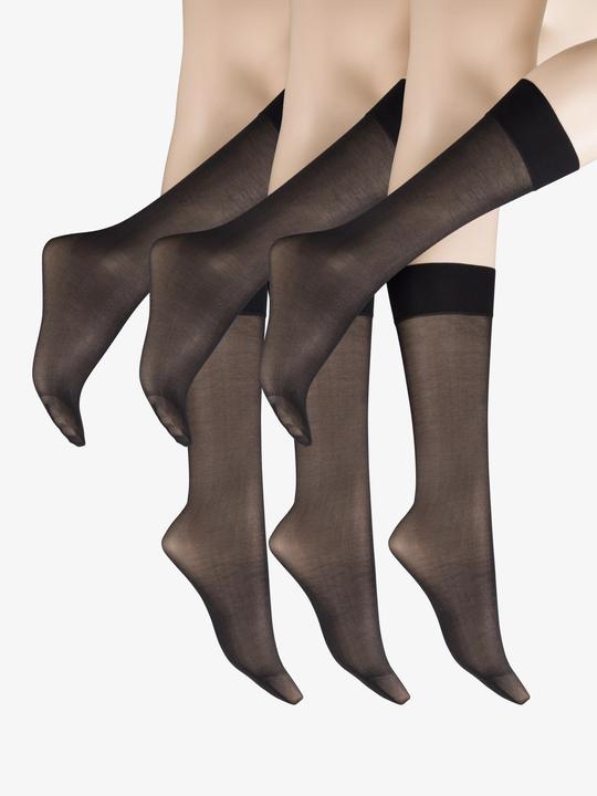 Image du produit Wolford Mi-bas "Satin Touch" noir (20DEN, 38, M)