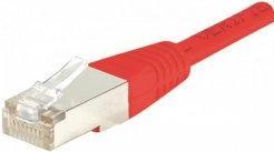 Exertis Connect Crossoverkabel, CAT. 6, S/FTP, rot, 0,5 m Geschirmtes Crossover Patchkabel