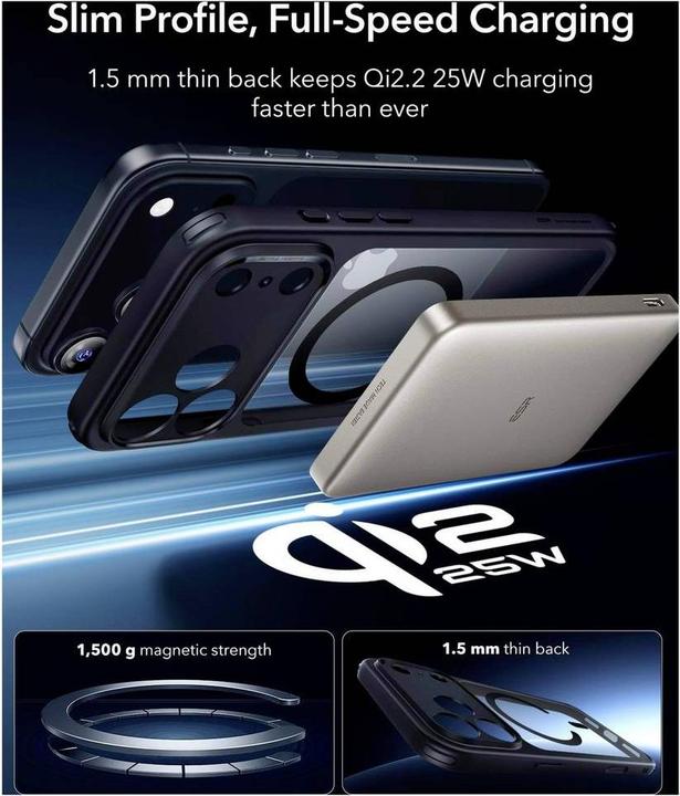 Produktbild ESR Classic Hybrid Magnetic Case (Camera Control) (Apple iPhone 17 Pro Max)