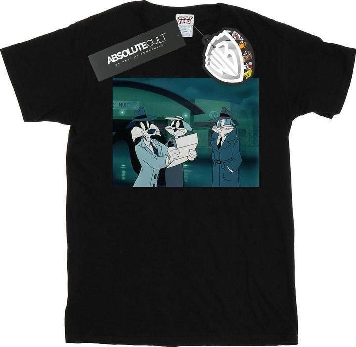 Looney Tunes Mens Bugs Bunny Sylvester Letter T-Shirt (5XL)