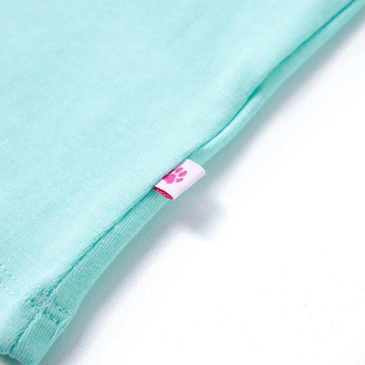 Immagine prodotto vidaXL Maglietta per bambini Verde menta chiaro 140,Materiale: 95 (140)
