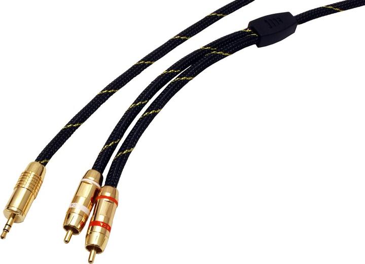 Produktbild Roline GOLD Stereo-Klinke <-> Stereo-Cinch (5 m, Cinch, 3.5mm Klinke (AUX))