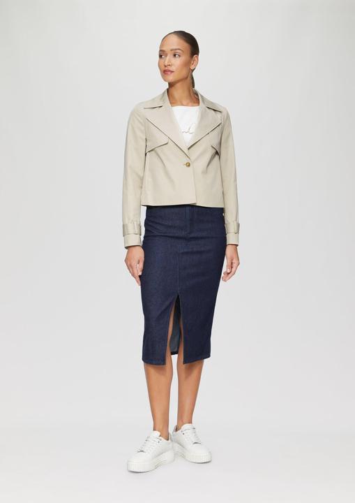 Actual product image S.Oliver Outdoor-Jacke Verkürzte Relaxed-Fit-Jacke im Trench-Stil (48)