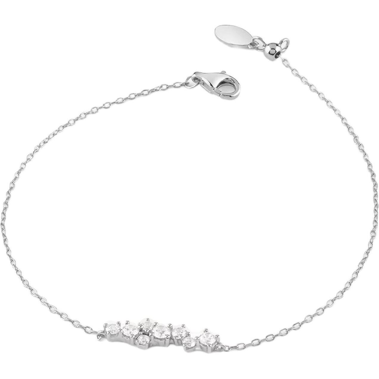 Guess, Bracciale, - Elegant silver bracelet Jardin JSBB04461JWYG - Length: 18.5 cm