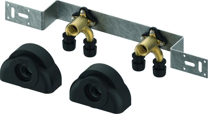 TECE TECElogo-Ax Montageeinheit 150 mm mit U-Doppelwandsch. Dim.16xRp1/2",Si-Bronze