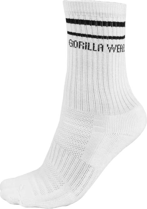 Produktbild Gorilla Wear Crew Socks White (Einzelpack, 36 - 38)