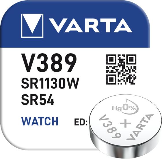 Produktbild Varta Watch V389 (1 Stk., SR54, 81 mAh)