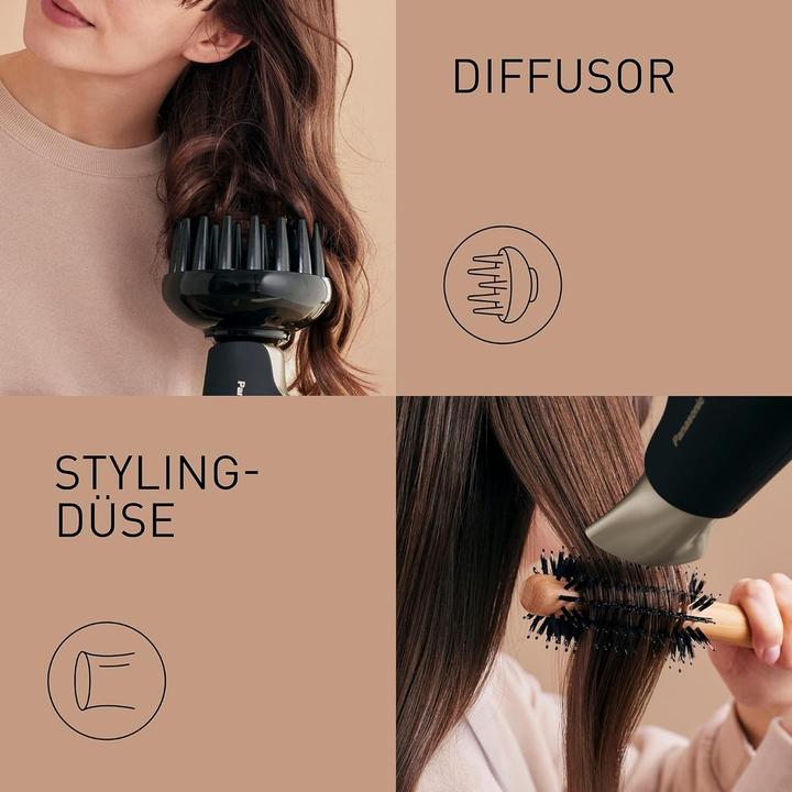 Actual product image Panasonic nanoe™ hair care series hair dryer EH-NA9J with double mineral technology - Champagne Gold (1800 W)