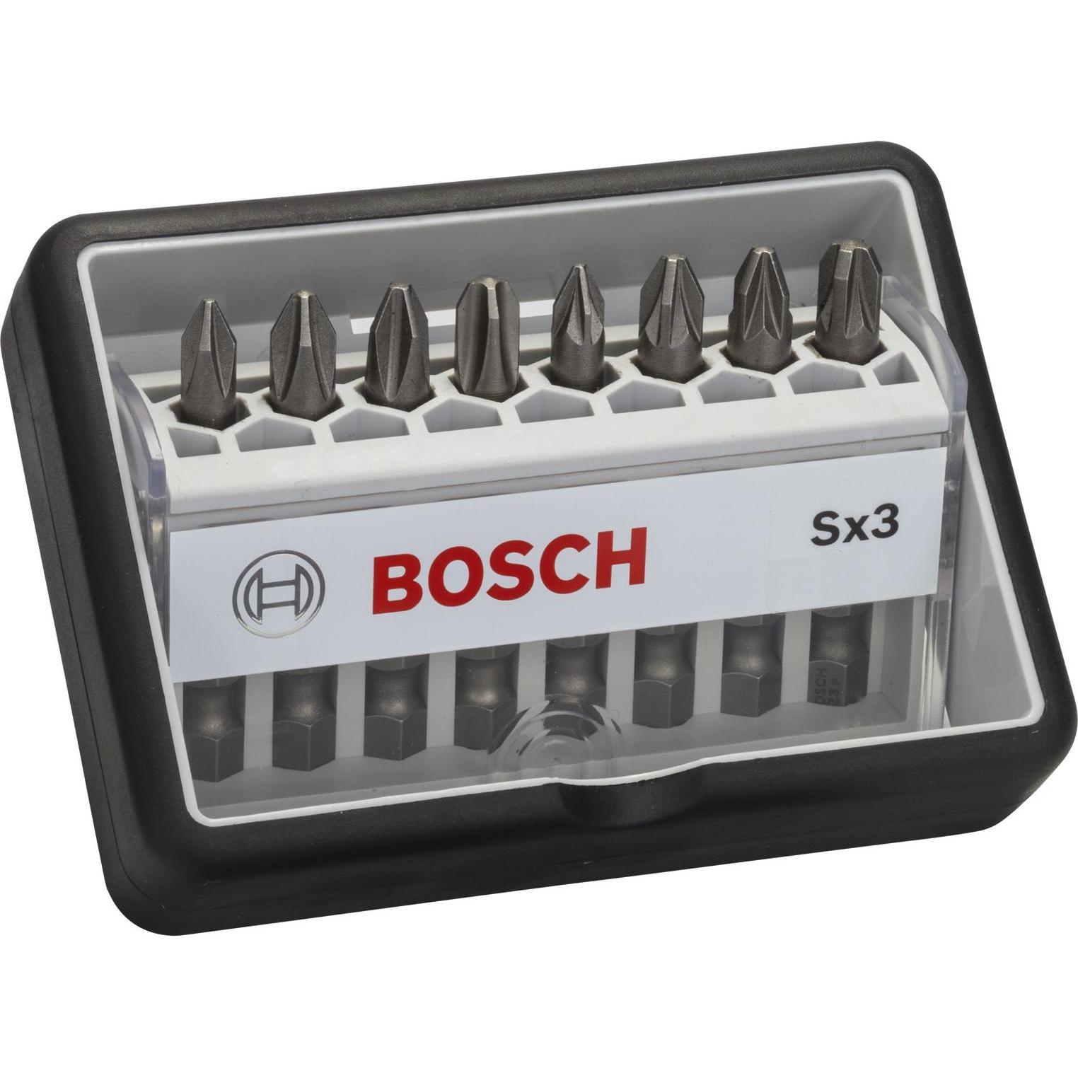 Thumbnail - Bosch Professional Zubehör, Bits, 8-tlg. Schrauberbit-Set, Robust Line, Sx PH/PZ, Extra Hard-Ausführung (Kreuz Phillips ...
