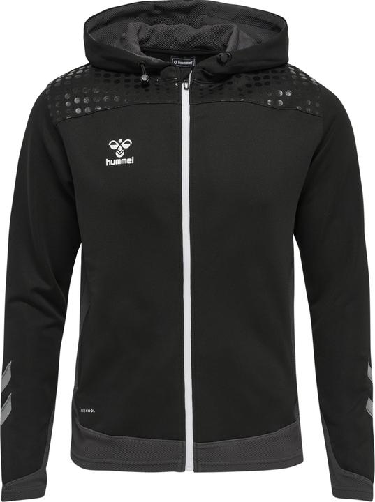 Image du produit hummel Veste de survêtement à capuche en polyester avec fermeture éclair pour hommes (S)