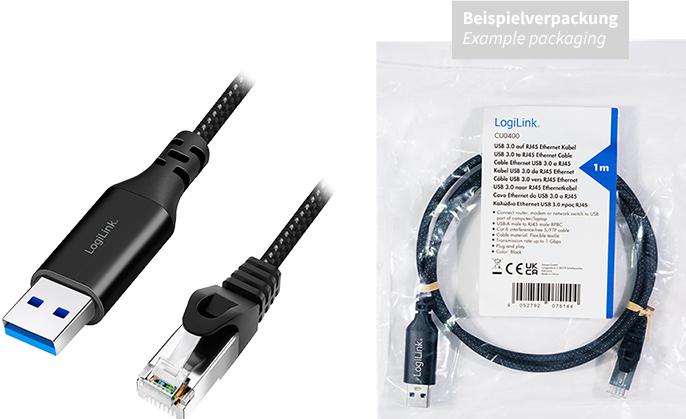 Produktbild LogiLink Netzwerkkabel (S/FTP, CAT6, 5 m)