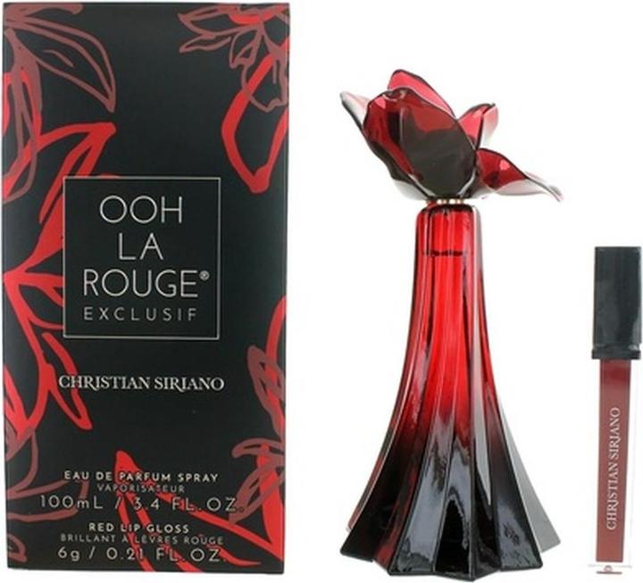Immagine prodotto Christian Siriano Ooh La Rouge Exclusif 3.4oz EDP Spray per donna con Lip Gloss (Eau de parfum)
