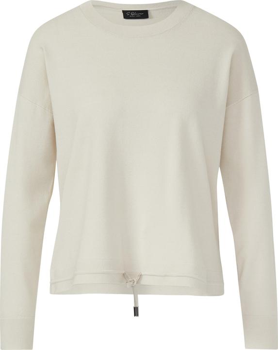 Produktbild s.Oliver Strickpullover Viskosemix-Strickpullover mit Rundhals und Tunnelzug (44)