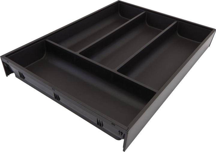 Actual product image Blum Ambia-Line cutlery tray 425x300x50, steel carbon black matt