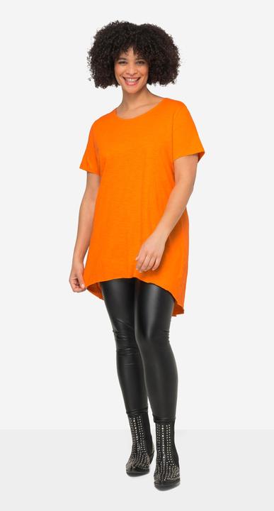 Image du produit Angel of Style T-shirt long à col rond, manches courtes et ourlet arrondi (50)