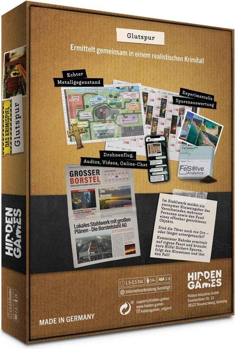 Actual product image Hidden Games Tatort: Fall 16 (German, 1 - 6 Players)