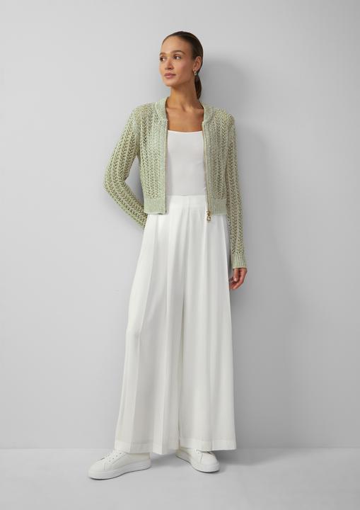 Produktbild S.Oliver Strickjacke Blouson aus Ajourstrick mit Pailletten (S)