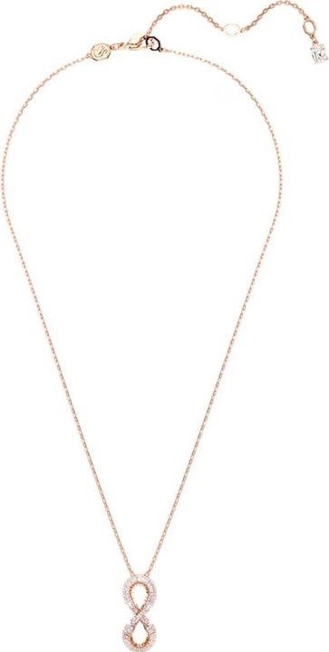 Produktbild Swarovski Hyperbola Halskette Unendlichkeit Weiss Roségold (Swarovski Metall)