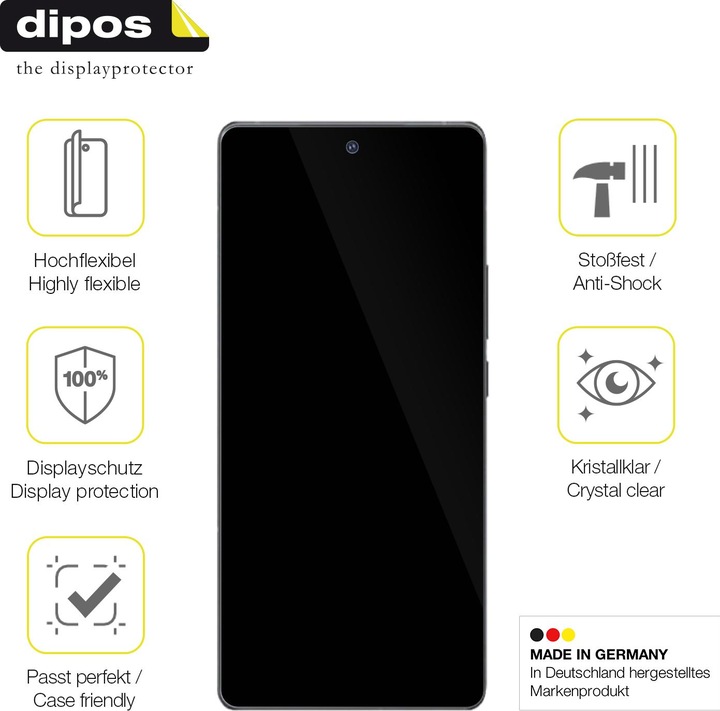 Produktbild Dipos 3D Full Cover Schutzfolie (1 Stück, Vivo IQOO)