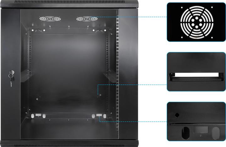 Produktbild Intellinet 19" Wandverteiler (12 HE, 19 Zoll Rack)