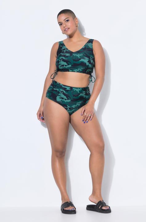 Produktbild Studio Untold Bikini-Top, Camouflage, Raffbänder, Softcups (46)