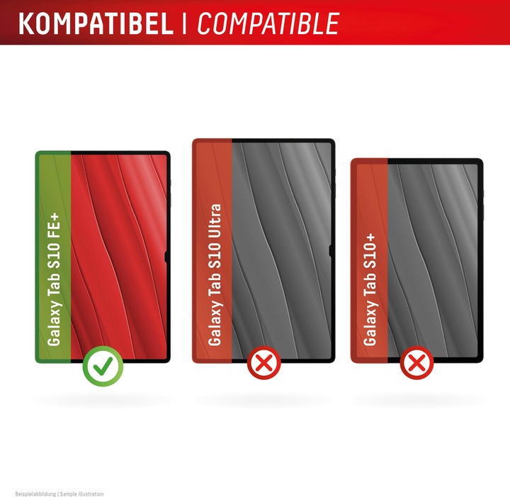 Productafbeelding Displex Tablet Glass, Tablet Schutzglas (1 Stuk, Samsung Galaxy Tab S10 FE+)