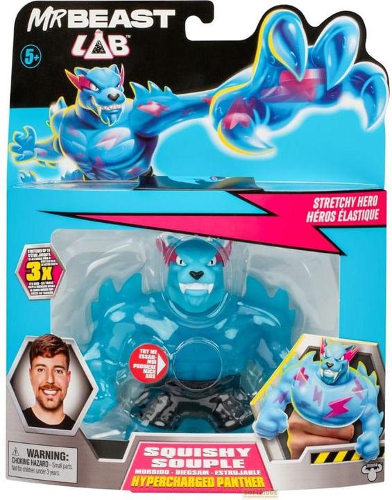 Produktbild Moose Mr. Beast Lab Goo Jit Zu Dehnbare Figur Hypercharged Panther