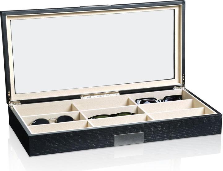 Heisse & Söhne Sonnenbrillenbox Monteray 9 - Schwarz