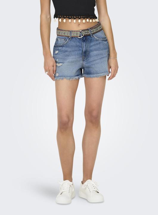 Produktbild Only ONLROBYN Hohe Taille Gerade geschnitten Jeans-Shorts Jeans-Shorts (S)