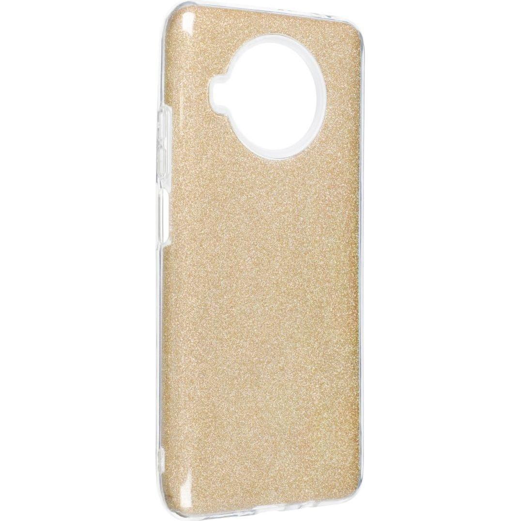 König Design Handyhülle für Xiaomi Mi 10T Lite Schutzcase Cover Bumper Schale Glitzer Gold (Xiaomi Mi 10T Lite 5G), Smar...