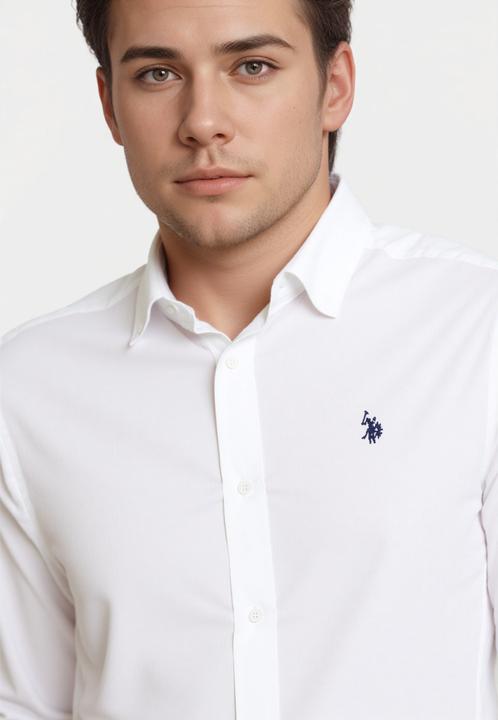 Immagine prodotto U.S. Polo Hemd Leinenhemd Button Down Linenshirt (M)