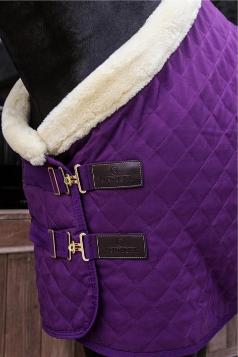 Produktbild Kentucky Horsewear Turnierdecke 160g mit Fellkragen (Kunstfell) (145 cm)