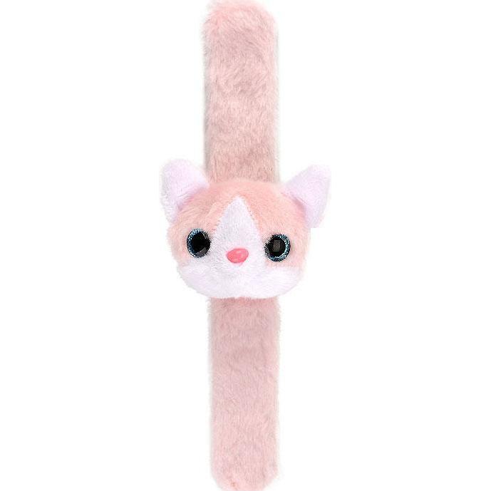 Lobbes Plüsch Schnapparmband Kätzchen Rosa