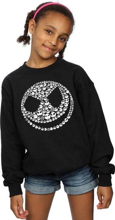 Produktbild Disney Nightmare Before Christmas Jack Skull Collage Sweatshirt Mädchen (140, 146)
