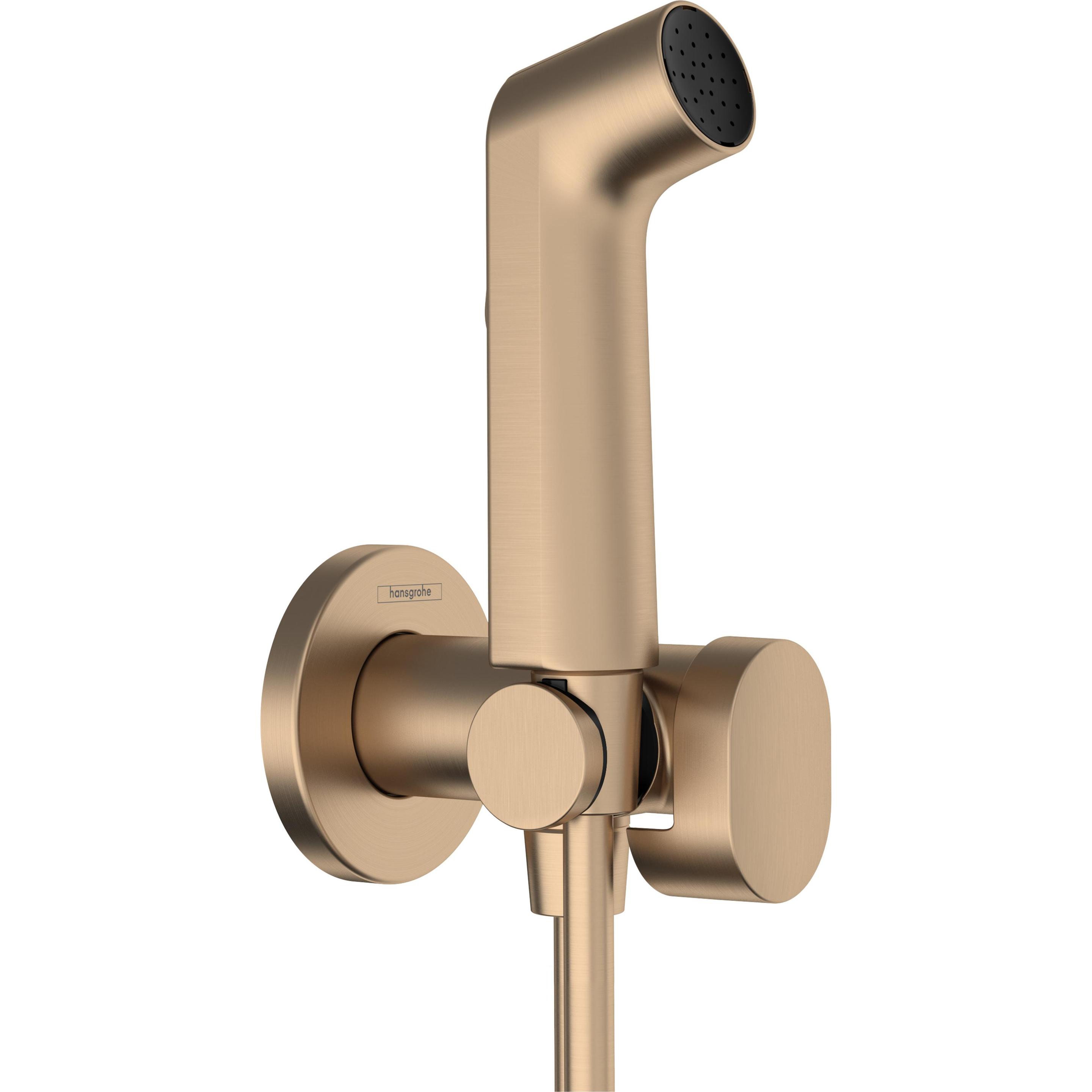 hansgrohe, Soffione doccia, Bidette Douchette à main 1jet S EcoSmart pour eau froide, avec support de douche et flexibles de (1 Tipo di fascio, 6.20 l