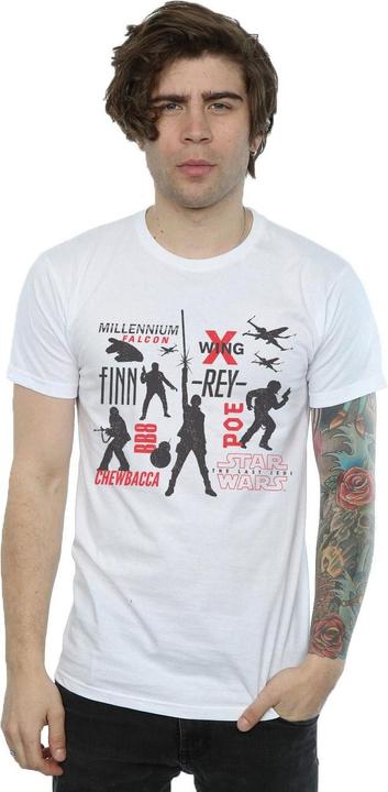 Image du produit Star Wars - T-shirt THE LAST JEDI REBELLION SILHOUETTES - Homme (3XL)