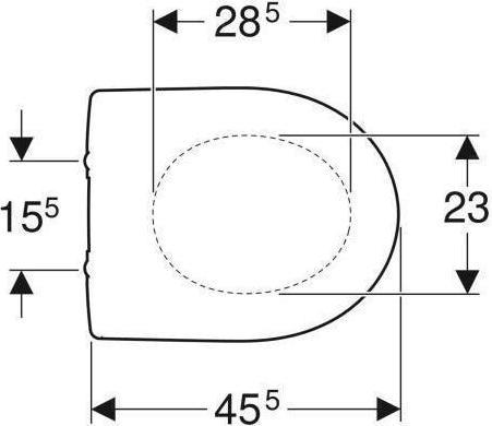 Image du produit Geberit Siège WC Renova Comfort blanc 572050000
