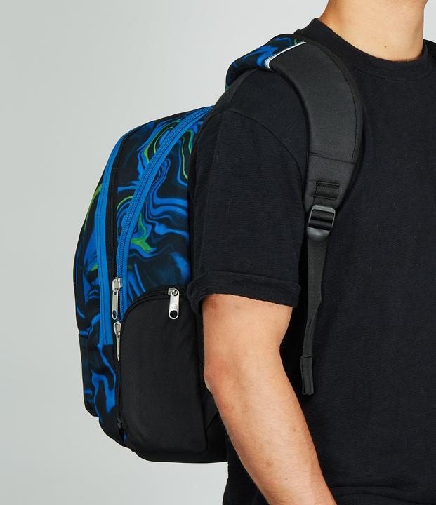 Actual product image Seven Adavanced Detach School Backpack Black Blue (35 l)