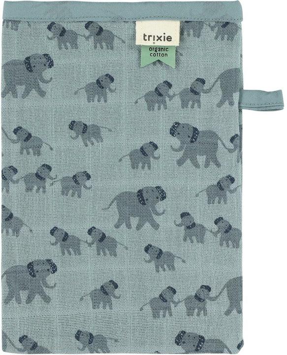 Actual product image Trixie Baby Gauze wash mitts set of 3 elephant (MQ3)