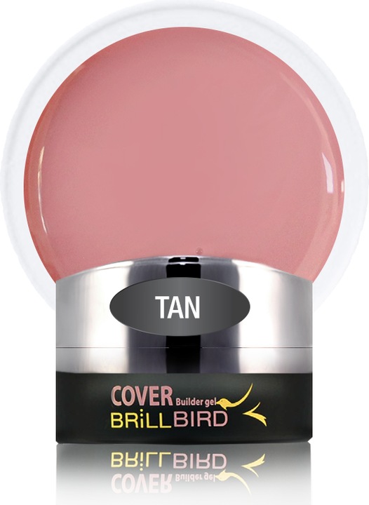 BrillBird Cover Pink gel TAN 15ml (Pink, Gel-Effekt Nagellack)