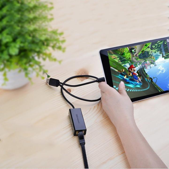 Produktbild Ugreen USB-A 2.0 zu 100Mbps Ethernet Adapter (USB 2.0, RJ45 (1x))