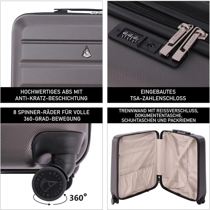 Actual product image Aerolite Handgepäck-Kabinentrolley (46 l)