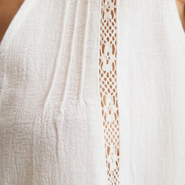 Immagine prodotto La Redoute Collections Bestickte Bluse mit V-Ausschnitt ohne Ärmel (S)