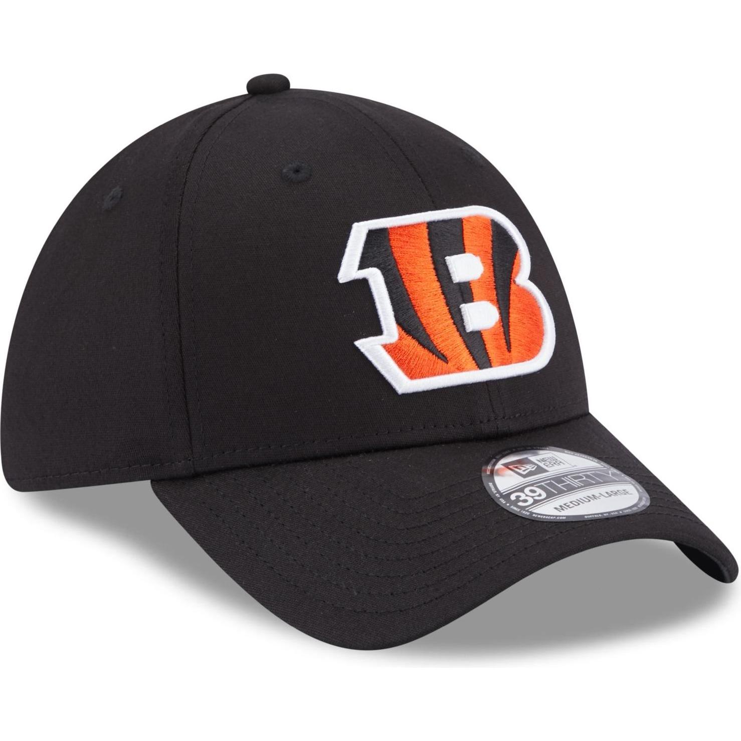 New Era, Herren, Cap, 39Thirty Stretch Cap - NFL Cincinnati Bengals - S/M, Schwarz, (M)