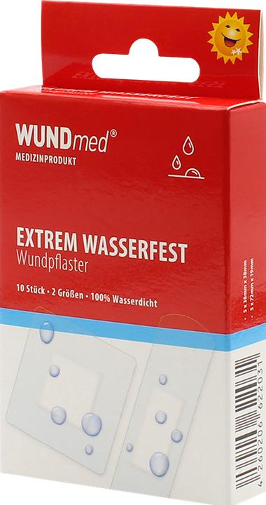 Produktbild Wundmed Pflaster-Strips extrem Wasserfest 2 Grössen, 10Stk, weiss (10 x)