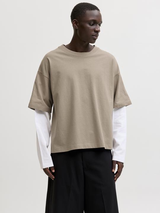 Produktbild Jack & Jones Jcobiarritz Doublelayer Tee Ls Styd Ss26 (M)