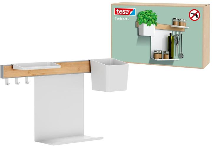 Image du produit tesa Organiseur de cuisine Combi-Set S à coller, montage sans perçage
