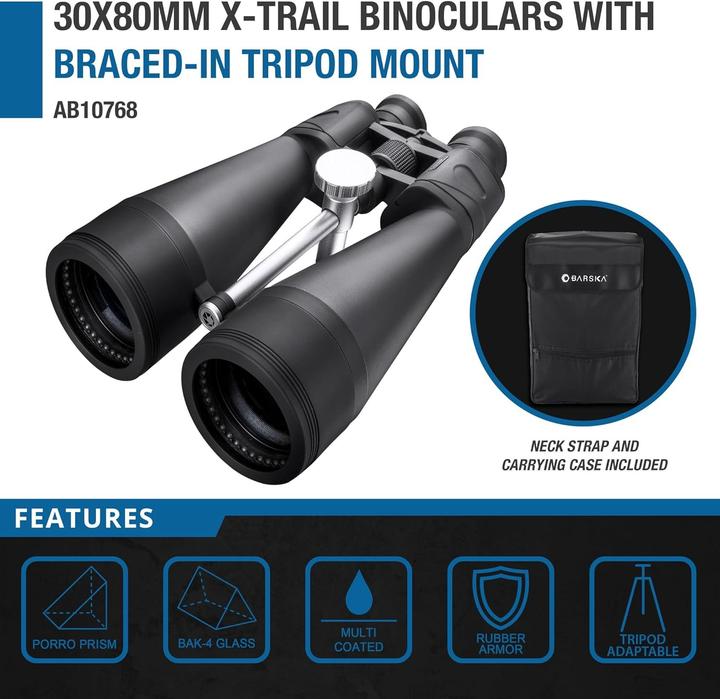 Actual product image Barska AB10768 binocular black (30x, 80 mm)