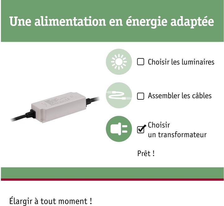 Image du produit Paulmann Alimentation électrique extérieure Plug & Shine 75W