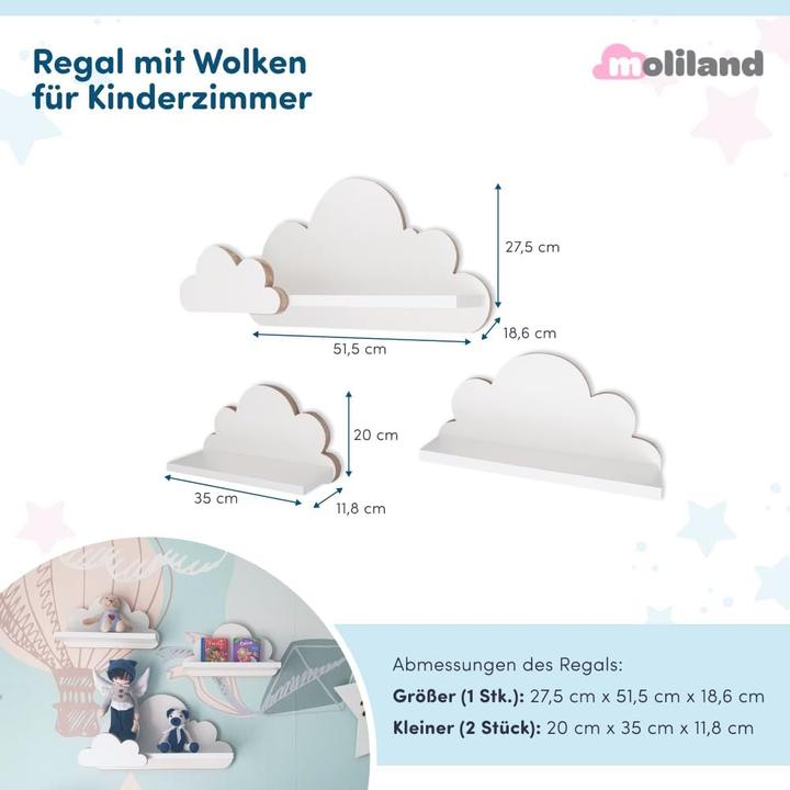 Produktbild Moliland Wolkenregal Set, Laguna